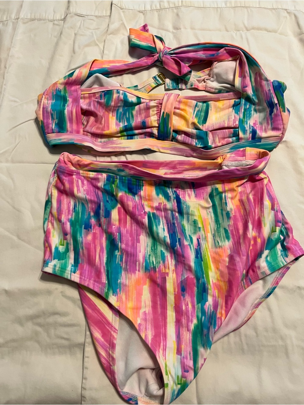Damsel Colorful High-Waist Bikini Set 18W
